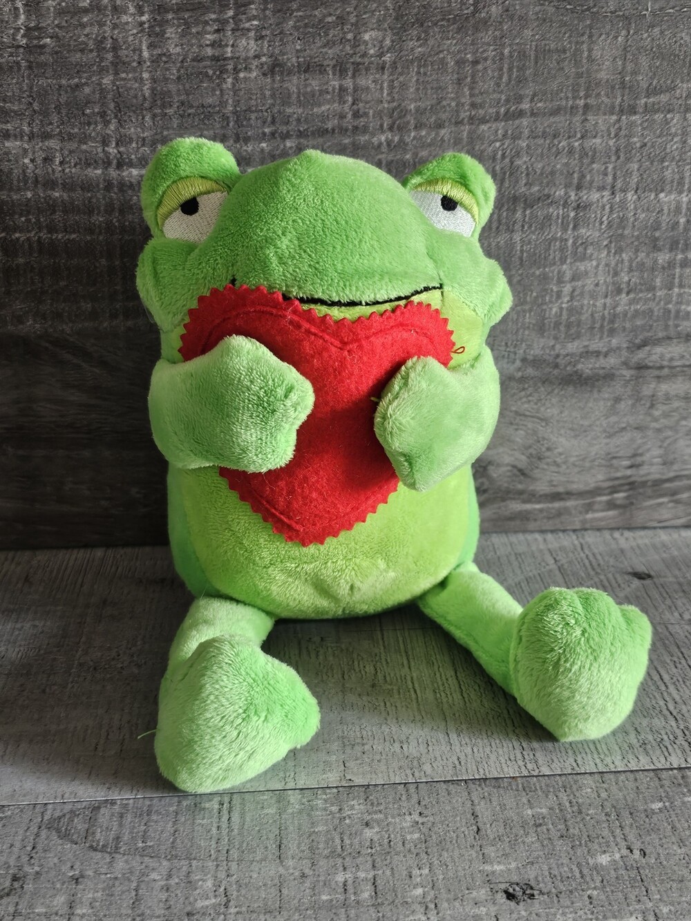 Hallmark Expressions Val Pal Frog Stuffed Animal Plush Amphibian Pretend Play